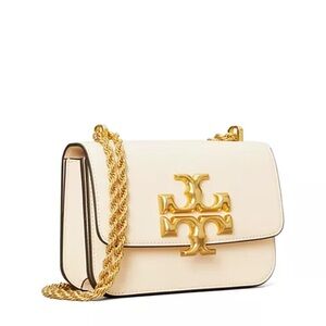 Tory Burch Cream and Gold Eleanor Bag